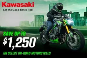 Read more about the article SAVE UP TO $1,250* ON SELECT ON-ROAD MOTORCYCLES