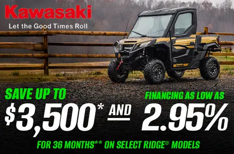 You are currently viewing SAVE UP TO $3,500* AND FINANCING AS LOW AS 2.95% FOR 36 MONTHS** ON SELECT RIDGE / RIDGE XR MODELS